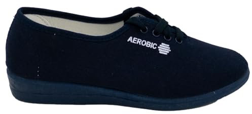 Aerobic CORDÓN CÓMODO JAVER Playera DE Mujer Tela Zapatilla Marino 10903-35
