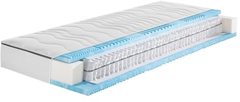 f.a.n. 7-Zonen-Gelart Tonnentaschenfederkern-Matratze Express Double Gelart T Härtegrad 3 90x200 cm