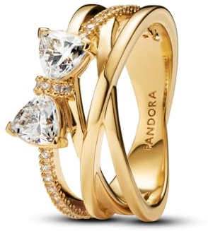 Pandora Ladies Ring 163511C01, 54/17,2, Other Metal, Cubic Zirconia