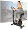 Christopeit Sport Ergometer ET 3.1 - Heimtrainer, 32 Widerstandsstufen, 7 kg Magnet-Bremse, LED, Schwarz mit Holzdetails