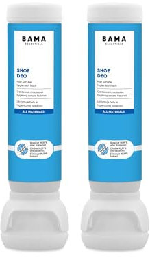 Bama Shoe Deodorizer Spray - Odour-Neutralising Shoe Deodorant Foot Spray for Smelly Feet Antibacterial Shoe Spray for Hygiene Shoe Deo Sets 2x 100 ml