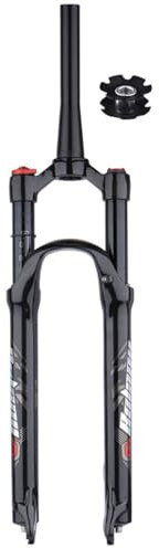 HSIRYAOHD Mountainbike-Federgabel, 1 1/8 Zoll, konisches Rohr, Federgabel, 66 cm, 69,5 cm, 73,7 cm, Reise, 120 mm, QR-Achse, 9 mm, 100 mm, manuelle Fernverriegelung XC