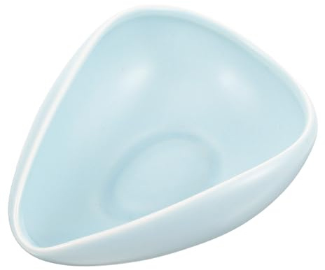 Ipetboom Soporte para Cuchara de Cerámica Azul Pequeño, Portacucharas Liso para Cocina y Cafetería, Reposacucharas Diario Base Estable Adecuado para Uso en Barra y Restaurante