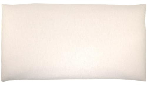 Giraffenland Cuscino con miglio bio 40x80cm, flanella bio+ riempimento bio, direttamente riempito | non sbiancato e non tinto| Guanciale, Cuscino per la testa