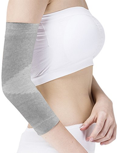 Adulti gomito braccio sostegno brace, bendaggio elastico Terry compressione gomito guardia manica del braccio manicotti?-?per gomito sport recupero tennis gomito del golfista, tendiniti