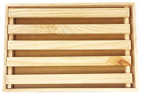 Tabla para cortar pan de madera de 2.5 x 32 x 22 cm
