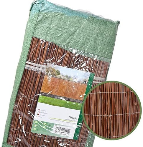 Suinga Malla de Sombreo Mimbre Helecho 1x5 metros | Cerramiento de Jardin 75% Ocultación | Valla Decorativa asiática