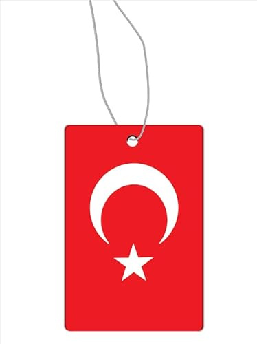 2 st luftfräschare för bil, Turkiets flagga, parfymträd för bil