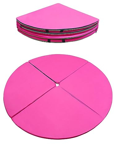 Pole Dance Matte, faltbar, Fitness-Crash-Matte, rutschfest, wasserdicht, tragbar, rund, Fitness-Yogamatten für Anfänger und Profis