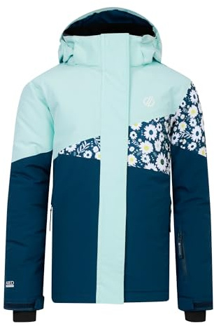 Dare2B Unisex Kids Humouriiijacket Ski Jacket, Moonlight Denim Daisy Print, 13 Years EU
