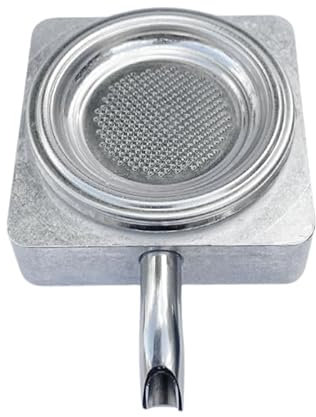 TSJESMIC - Portacialda Originale in ALLUMINIO per Didiesse Frog per Macchine da Caffè. Completo e già assemblato (Porta cialda in alluminio + Filtro Acciaio + Beccuccio Cromato + Dado in plastica.