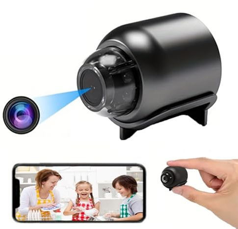senri Mini Security Camera, 1080P HD WiFi Home Indoor Outdoor Camera for Baby/Pet/Nanny, IP Camera Remote Viewing for Security with iOS,Android APP