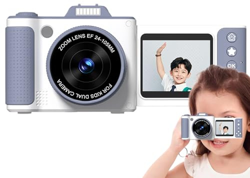 Appareil photo numérique pour enfants - Appareil photo avec écran de 6 cm | Jouet éducatif avec flash pour Noël voyage maison plage chambre jardin