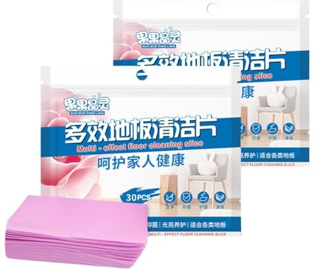 BlesConi Pastiglie per la pulizia dei pavimenti, solubili in acqua, per la rimozione profonda delle macchie di legno, marmo, laminato, piastrelle, 60 pezzi, rosa
