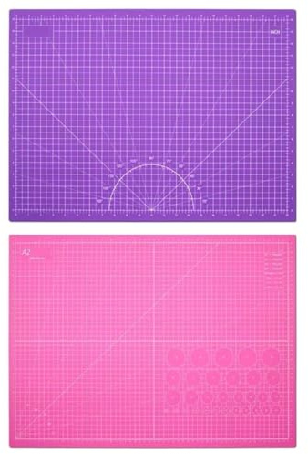 Roterande Skärmatta, A2 PVC Självläkande 60x45cm Rosa-Lila