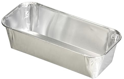 PAPSTAR 100 Kastenformen, Alu eckig 1,09 l 23,2 cm x 10,8 cm x 5,3 cm