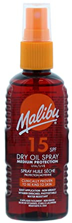 Malibu Dry Oil Spray with SPF15 100 ml