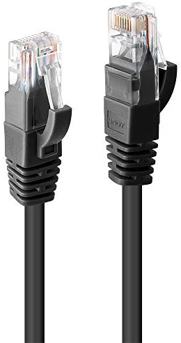 LINDY 10m Cat.6 U/UTP Ethernet Cable, Black