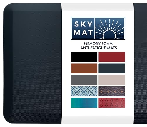Sky Solutions Anti-Ermüdungsmatte – gepolsterte Komfort-Bodenmatten für Küche, Büro und Garage Unterlage rutschfestes Schaumstoffkissen Stehpult (50,8 x 99,9 1,9 cm, dunkelblau)