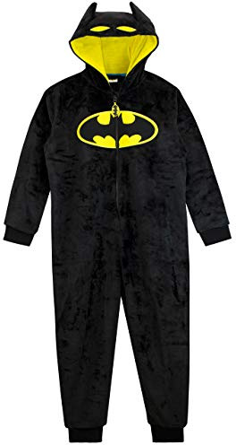 DC Comics Boys Batman Onesie Black Age 9 to 10 Years