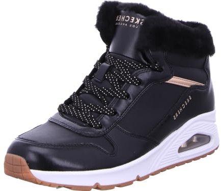 Skechers Uno - Cozy on Air 310518L-BKRG, Girl,Womens Winter Boots, Black, 31 EU