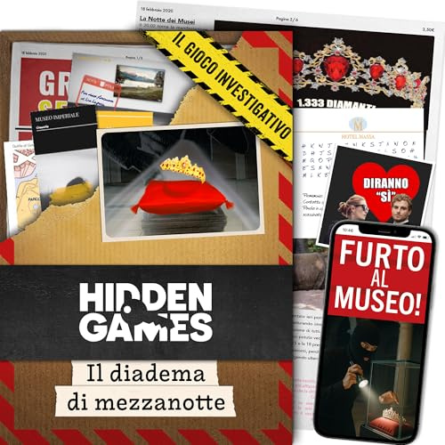 Hidden Games Luogo del Reato – Il diadema di Mezzanotte – risolvi il caso gioco, cold case, giochi nascosti, risolvi un caso, gioco detective, caso da risolvere