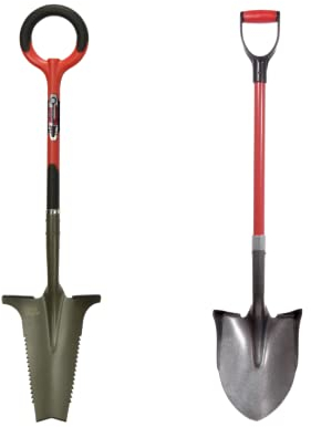 ROOTSLAYER - VENTEO - Pack RootSlayer™ - Noir - Adulte - RootSlayer™ + RootSlayer Pelle à rebords™ - Jardin - Acier de Carbone - Manche 360°