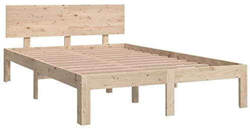 vidaXL Giroletto in Legno Massello 120x190 cm Small Double