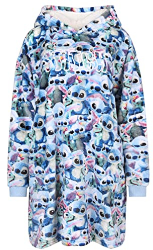 Sudadera Bata Manta con Capucha DISNEY Stitch, para mujer, con bolsillos M-L