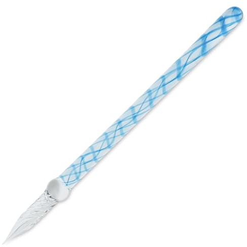 Herbin hb21714 Glass Pen, Helix, Sky Blue, Exclusive Box, French Traditional Brand Founded in 1670