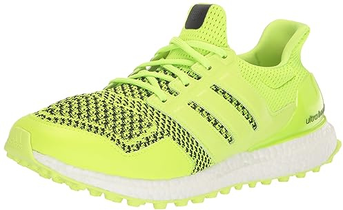 adidas Unisex Adult Ultraboost Spikeless Golf Shoes, Lucid Lemon/Core Black, 9.5 Women/8.5 Men