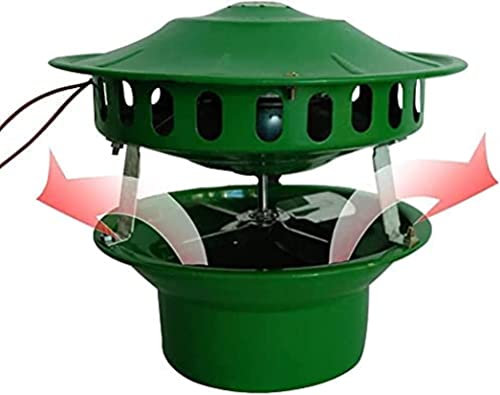 Samnuerly Chimney Fan 80W Electric Chimney Fan Chimney Fan Chimney Fan Flue Chimney Exhaust Fan Fan for BBQ Hut Fireplace Thermo Stove Wood Oven（1pc）