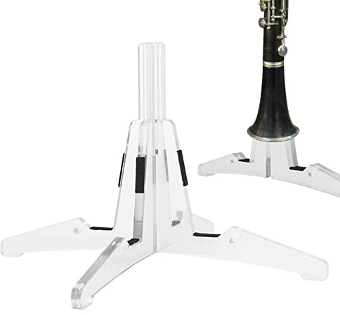 Tedious Soporte para Clarinete Desmontable | Soporte Estable de 4 Patas para Clarinete,Soporte de Clarinete pequeño y Ligero Protección de vellón, para Practicar y Mostrar