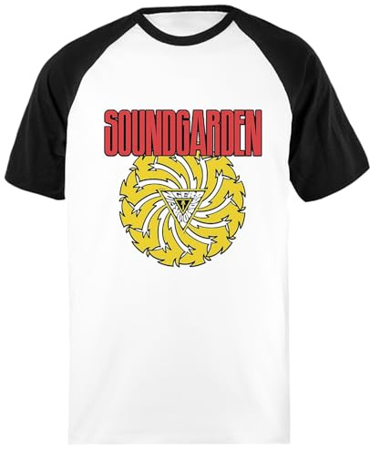 Soundgarden Vintage Camiseta Unisex De Béisbol Camisa De Manga Corta Blanca Y Negra