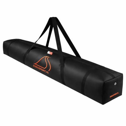 SnowSport Prestige Double sac de ski pour 2 paires de bâtons de ski et bâtons de ski – Très épais – Convient pour les voyages en avion, en bus, en voiture