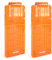 TiGog 2 Stück Clip Magazine für Nerf N Strike, 12-Darts Pfeile Clip Magazin, Schnell Nachladen Darts Pfeile Clip Magazin für Nerf N-Streik Elite Series Spielzeuggewehre, Transparente Orange