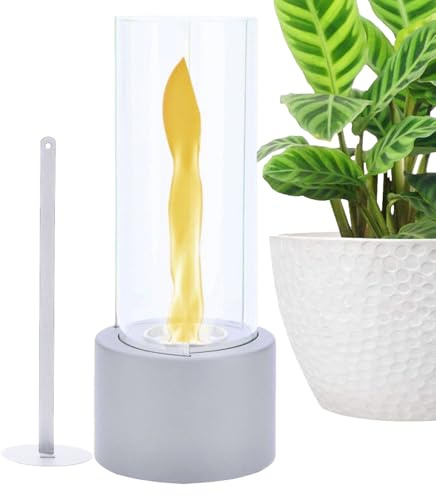 Qiwieod Da Tavolo,Lampada Da Tavolo Tornado Decorativa Sicura E Regolabile | Personale E Mini Focolare | Per L'Utilizzo In Casa, Giardino, Al Comodino, Sul Balcone E In Campeggio