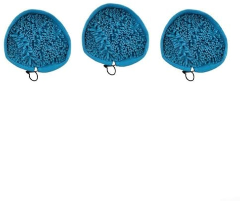 Triangular - Almohadillas de repuesto para mopa de vapor, lavable, paño de limpieza de microfibra coral para todos los limpiadores de vapor de cabeza triangular, paquete de 3