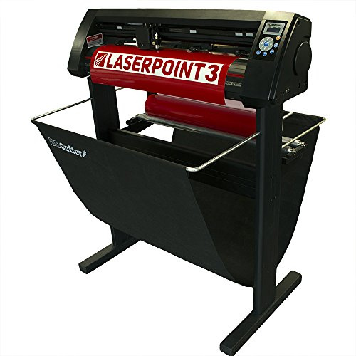 28 USCutter LaserPoint 3 (LP3) Vinyl Cutter with ARMS Contour Cutting, Stand and Basket, VinylMaster Cut