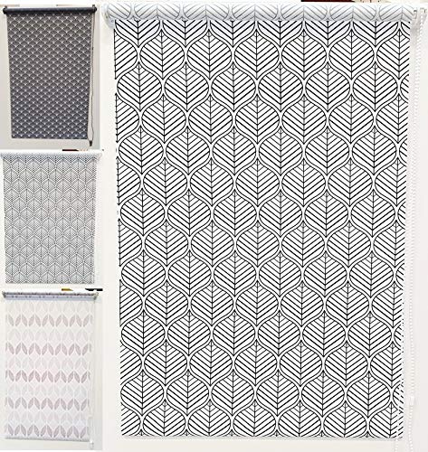 MadeInNature Store Enrouleur tamisant imprimé, de, fenêtre, Porte-fenêtre, Hauteur 180 cm, différentes largeurs, Plusieurs modèles (Ernesto, Largeur Tissu 80 cm x Longueur 180 cm)