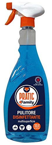 Pratic Family Disinfettante Multi Superficie 1 Litro Elimina Il 99,99% Dei Batteri [ confezione da 4 ]