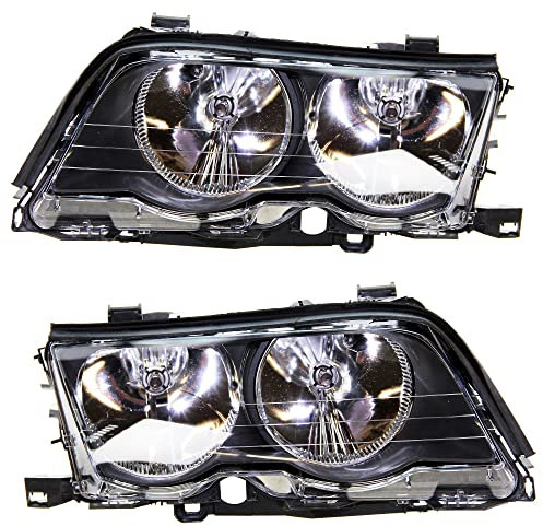 ATEC Germany 2x phares avant Phare principal gauche + droite Compatible avec BMW Série 3 (E46), 3 Touring (E46)