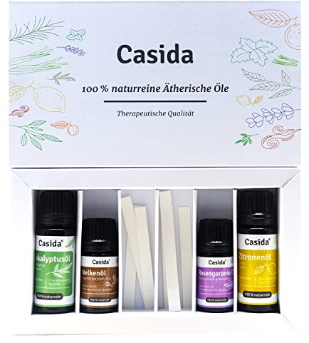 Casida® Riechtraining Set mit ätherischen Ölen - Inkl. Anleitung & Trainingsplan - Ideal bei Geruchsverlust