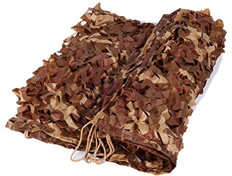 ZXCASDF Camouflage Netting,Camo Netting,Bulk Roll,Army Tarp Fence Net,Hunting Blind Camo Net,Army Party Decorations, Great for Camping, Shooting,Photograph,Car Cover,Outdoor,2 * 10m(6.56 * 32.81ft)