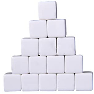 TOBBOMEY Vuoti Acrilici 16Mm per da Te Divertenti per Giochi e Attività Creative