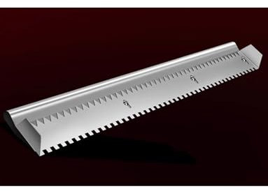 Aluminum Alloy Toothed Large Trowel Plastering Knife Tile Trowel Grooving Tool(60cm/23in)