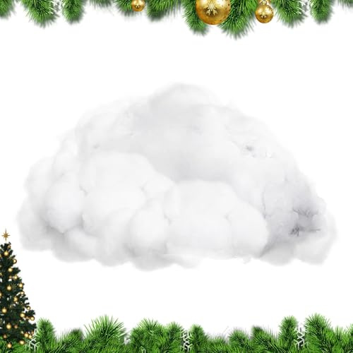 Générique Finta neve decorativa per esposizione | Decorazione per feste in finto cotone, per finestre da tavolo, cortile, albero di Natale