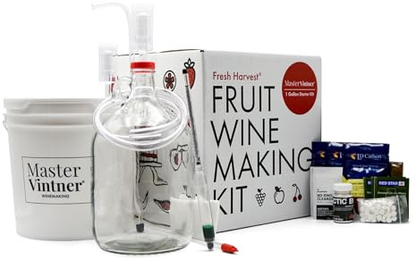 Master Vintner Fresh Harvest One Gallon Small Batch Fruit Wine Making Kit