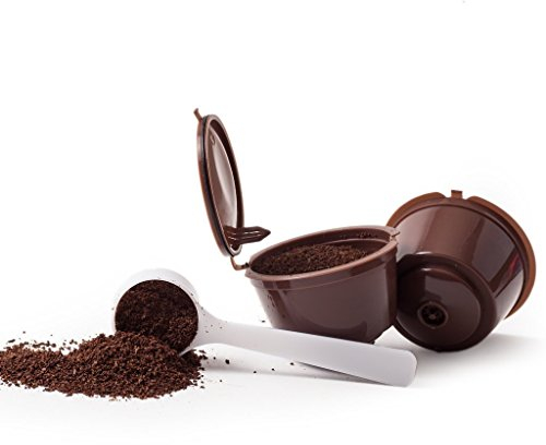 2 CAPSULES POUR CAFÉ RÉUTILISABLE REFILLABLE RECARGABLES DOLCE GUSTO + 1 cuillerée à café