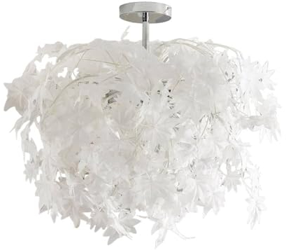 Lindby Deckenlampe Maple (Modern) in Weiß (3 flammig, E27) - Textil Deckenleuchte Lampe Wohnzimmerleuchte